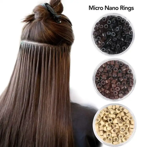 Xuchang Harmony Hair – Outils d'extension de cheveux ITIP avec <span class=keywords><strong>micro</strong></span>-perles de <span class=keywords><strong>4</strong></span> mm, <span class=keywords><strong>4</strong></span>,5 mm, 5 mm, 5,5 mm et <span class=keywords><strong>micro</strong></span>-anneaux en aluminium et silicone - Product Image 5