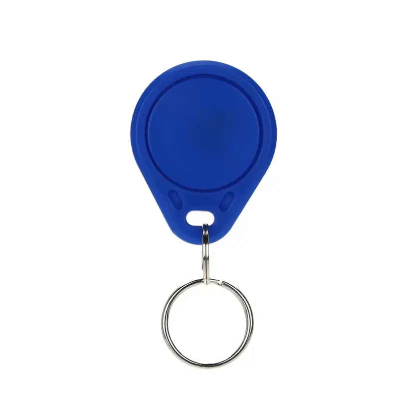 100pcs per bag Read only blue plastic proximity em4100 RFID key fob card key chain tag token fobs