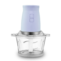 500W ABS 2L Babyvoedselprocessor (Multifunctionele Elektrische Vleesmolen Blender Hakselaar Set Puree Variabele Snelheid Laag Vermogen Huishoudelijk)