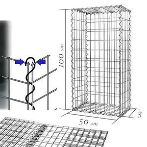 Panier 2x1x1M 2x1x0.5M Boîte Panier en gabion lourd en pierre Gabion galvanisé soudé Murs en gabion pour prix d'usine - Product Image 2