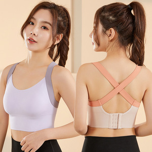 <span class=keywords><strong>Reggiseno</strong></span> sportivo sportivo leggero e traspirante da donna <span class=keywords><strong>non</strong></span> <span class=keywords><strong>imbottito</strong></span> da corsa stretto per il Design antiurto da donna - Product Image 2