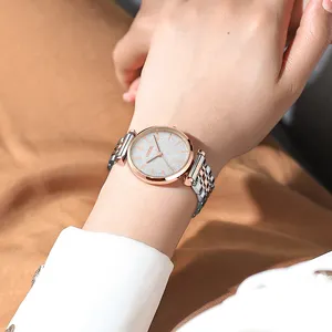 NIBOSI jam tangan 2650 mewah untuk wanita, arloji kuarsa modis 2024 untuk wanita