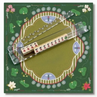 Jeu de Mahjong Américain Moderne 160 Pièces Tuiles en Acrylique Cristal Pliable Résistant à l'Eau Écologique Cadeau Personnalisé
