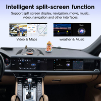Kit de Actualización de Pantalla Doble de 24.6 Pulgadas para Automóvil, Panel de Consola Digital Multimedia Android para Porsche Cayenne 2011-2017
