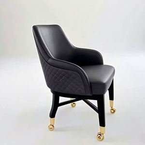 Kursi putar kulit dapat diatur desain Modern kursi klub VIP untuk rumah Bar ruang tamu penjualan pabrik kursi meja Poker - Product Image 1