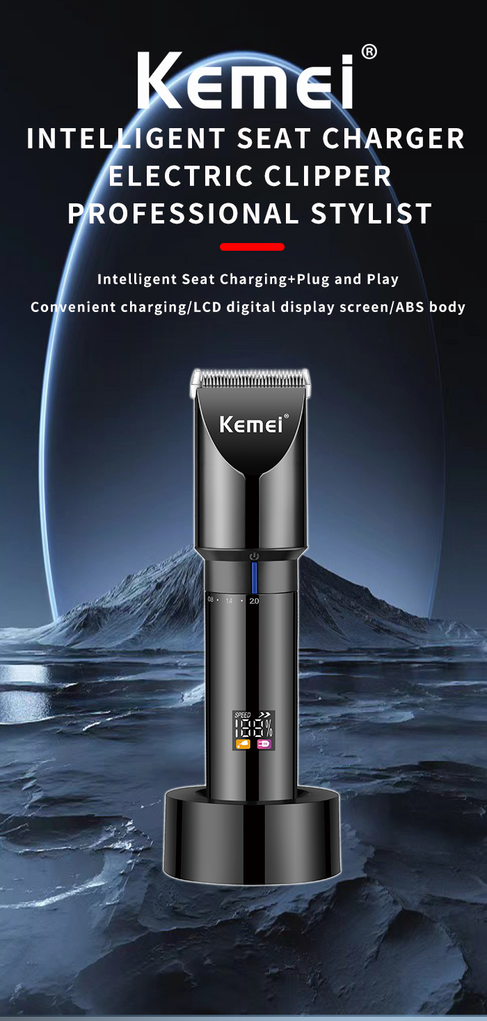 Kemei Hair Trimmer KM-3293 - Professional Rechargeable Barber
