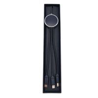 Cadeaux promotionnels Logo et emballage personnalisés Câble rétractable 3-en-1 USB-C Micro Charge rapide 2A pour iPhone 15 Ordinateur Imprimante