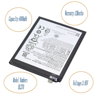 BL270 4000mAh Replacement Battery for Lenovo Vibe K6 Plus G Plus CE RoHS Wholesale <b>Bulk</b> High Capacity High Quality - Product Image 3