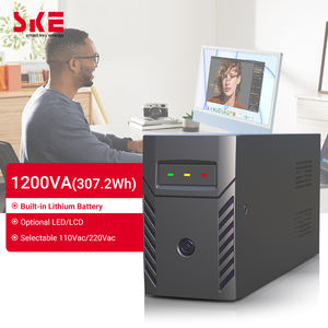 SKE 백업 <span class=keywords><strong>UPS</strong></span> 배터리 6000mAh*16개 출력 720W LCD/LED 디스플레이 시뮬레이션 사인파 LiFePO4 배터리 300Wh 오프라인 <span class=keywords><strong>UPS</strong></span> 1200VA - Product Image 1