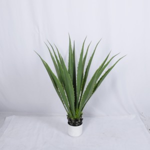 Plante <span class=keywords><strong>d</strong></span>'<span class=keywords><strong>Agave</strong></span> Artificielle Réaliste, Faux Bonsaï Résistant aux Intempéries, Parfaite pour la Maison, le Bureau, le Jardin et l'Hôtel, 3 Pieds - Product Image 3