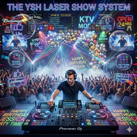 YSH 3 en 1 Effets Mixtes Lumière de Scène DJ Activée par le Son RGBW LED Laser Stroboscope Contrôle DMX pour Boîte de Danse Bar KTV Mariage
