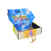 Caja de Regalo de Cartón Plegable Reciclable con Logotipo Personalizado, Caja de Envío de Lujo para Productos de Cuidado de la Piel con Impresión UV y Asa de Carnaval
