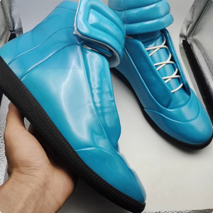 Stivali in Vera Pelle da <span class=keywords><strong>Uomo</strong></span>, Traspiranti, Suola Piatta, Allacciati, Stile Casual Sportivo Retrò Europeo, Nuovo Modello Invernale con Suola in Gomma - Product Image 4