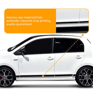 Adesivi e Decalcomanie in Vinile per Decorazione <span class=keywords><strong>Auto</strong></span>, Strisce Laterali per Carrozzeria <span class=keywords><strong>Volkswagen</strong></span> Polo Golf VW Up - Product Image 2