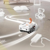 KI-Haustierroboter Rechteckig Beweglich Interaktives Sportspielzeug für Hunde und Katzen Intelligente Hindernisvermeidung Extrem Lange Akkulaufzeit