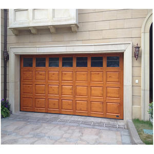 <span class=keywords><strong>Porte</strong></span> <span class=keywords><strong>de</strong></span> <span class=keywords><strong>garage</strong></span> <span class=keywords><strong>sectionnelle</strong></span> isolée résidentielle personnalisée 12 x 7, finition imitation bois, fournisseur d'or, style coulissant en métal, verre - Product Image 6