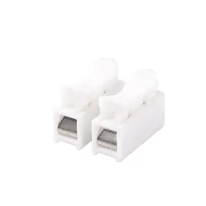 High Quality Push-In Quick 2 way Connector PP Material 25A/450V Electric Male Female Cable Terminal Block Connector