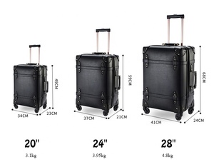 <span class=keywords><strong>Valise</strong></span> de voyage OEM 20 pouces vintage PU Trolley pour voyage en plein air - Product Image 5