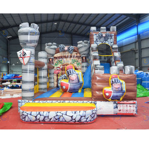 Château gonflable de <span class=keywords><strong>parc</strong></span> d'attractions, château gonflable de <span class=keywords><strong>chevalier</strong></span>, toboggan commercial, combo de château gonflable, toboggan, sauteurs, trampoline - Product Image 1