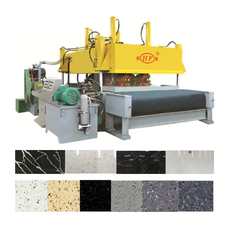 Máquina de prensa de losa de piedra de cuarzo blanco Calacatta de alta calidad Piedras artificiales para línea de producción de encimera de cocina