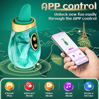 Smart App Zungen-Vibrator für Schnellen Orgasmus bei Frauen Realistischer Saugender Lippen-Stimulator Klitoris-Massagegerät Erotik-Spielzeug