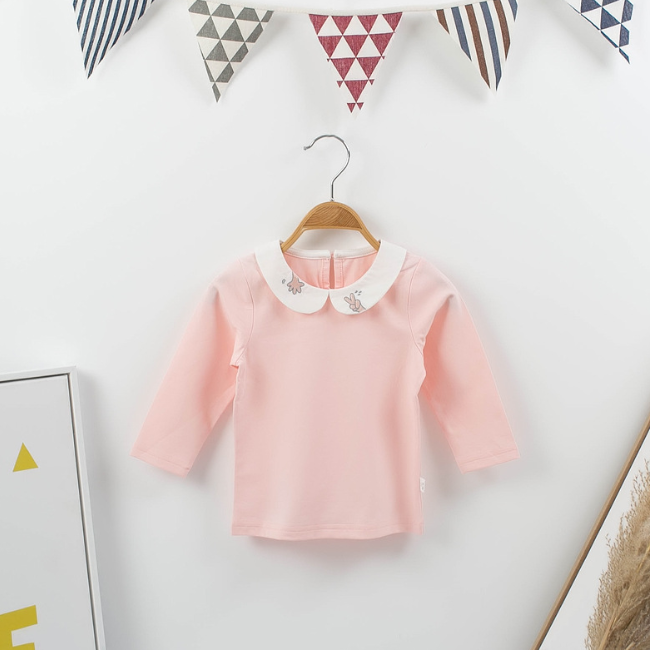 PHB 13704 мягкий хлопок Оптовая цена Мода 2020 Весна 1 год девочка детские рубашки