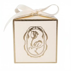 Personalised Square Gold Foil Decorative Sushi White Cake <b>Boxes</b> Logo Packaging - Product Image 3