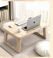 Table d'appoint pliable RM-1030 pour ordinateur portable, idéale pour lit, baie vitrée, bureau, dortoir, avec surface en plastique