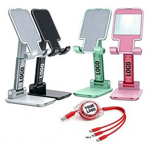 Soporte Plegable Ajustable para Teléfono Móvil con Logotipo Personalizado al por Mayor, Soporte Universal para Teléfono y Tableta de Escritorio para Todos los Teléfonos - Product Image 1