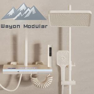 Wayon Bathroom Products Shower Sets Digital Display Piano Key Bathroom Mixer <strong>Tap</strong> 4 Functions Rainfall Shower Set - Product Image 1