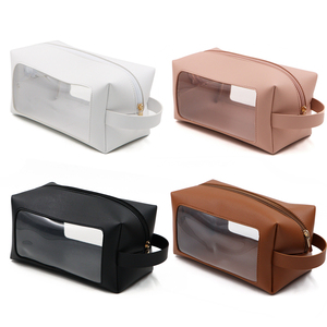 Bolsa de Aseo Transparente Rectangular de Gran Capacidad, Bolsa de <span class=keywords><strong>Viaje</strong></span> para Avión, Bolsa de Maquillaje, Kit de Afeitado, Equipaje de Mano Resistente al Agua - Product Image 3