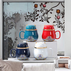 Coffret Cadeau Promotionnel Mariage – Tasse à Thé Portable en Céramique 320ml avec Couvercle et Filtre, pour Bureau et Maison, Mug à Thé Personnel avec Séparation du Thé, Compatible Micro-ondes - Product Image 3