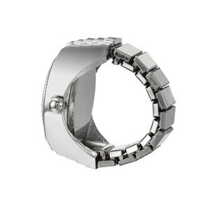 Reloj de Anillo al por Mayor con Caja de Aleación, Correa Elástica, Mini Reloj de Cuarzo, Personalizable con Logotipo para Parejas - Product Image 3