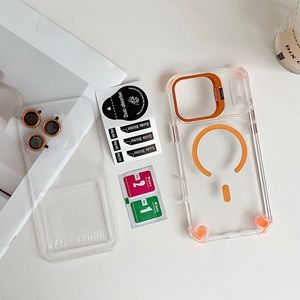 Coques de téléphone magnétiques antichoc de luxe pour iPhone 17 16 15 14 13 12 <span class=keywords><strong>Pro</strong></span> Max 11 avec protection d'objectif en verre et support intégré - Product Image 3