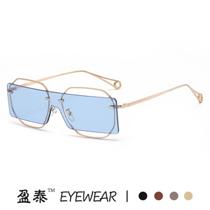 แว่นตาโลหะทรงแปลกตา ป้องกันรังสียูวี 400 กรอบเต็ม สำหรับทุกเพศ - Product Image 2