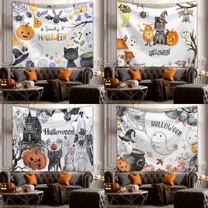 Personnalisé polyvalent utilitaire Hippie Halloween Collection diffusion en direct tissu de <span class=keywords><strong>fond</strong></span> tapisseries réutilisables de haute qualité - Product Image 4