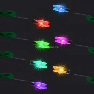DSD & DEEPOWER Embouts de flèches LED lumineux .166 avec bagues pour arc, ajustement universel pour calibres .204/.245, en plastique pour le tir - Product Image 3