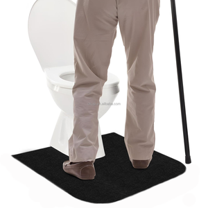 25 יחידות שטיח אמבטיה לשירותים חד פעמי בצורת U כחול קומוד שטיח קונטור שטיח חד פעמי - Product Image 6