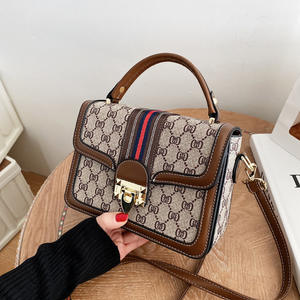 Nuevas letras Retro cientos de bolsos de moda para mujer marca de lujo pequeño bolso cuadrado hombro bandolera bolso de mujer - Product Image 4