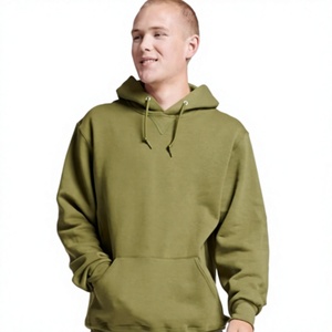 Sudadera con Capucha Personalizada para Hombre, 300gsm, 100% Algodón, Cuello en V, Corte Regular, Informal, Lisa, con Posición para Logotipo Frontal, Resistente al Viento, para Impresión Digital - Product Image 1