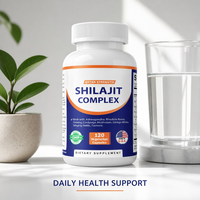 Complexe Shilajit Force Maximale Ashwagandha Rhodiola Ginseng Cordyceps Soutien Énergétique 120 Comprimés Fabriqué en Chine Prix Usine Marque Privée