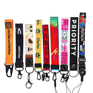 Custom Printed Sublimation <b>Polyester</b> <b>Lanyard</b> with Logo No Minimum Order Keychain for Promotional Purposes - Product Image 2