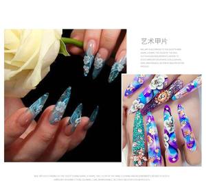 Misscheering Long Sharp Faux Acrylique Nail Art Conseils Color Chart <span class=keywords><strong>3</strong></span> Couleurs Nail Art Couleur Affichage Nail Salon Tips - Product Image 4