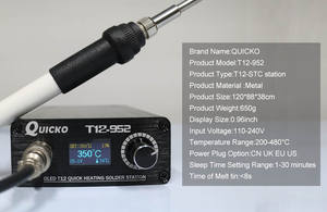 Station de soudage à chauffage rapide T12 fer à souder électronique 2020 nouvelle version STC T12 OLED fer à souder numérique T12-952 QUICKO - Product Image 3