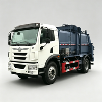 Camion de collecte de déchets de restauration AOMAN, anti-fuite, anti-odeur, avec compacteur 6x4, châssis moyen, pour transport de déchets de cuisine