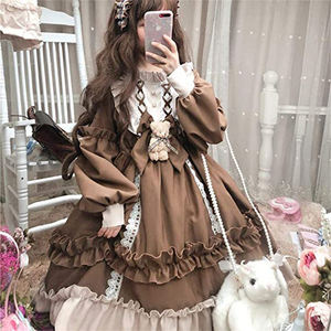 <span class=keywords><strong>Robe</strong></span> de Princesse Style Japonais <span class=keywords><strong>Kawaii</strong></span>, à Manches Longues en Mousseline, Douce et Fantaisie, <span class=keywords><strong>Robe</strong></span> Lolita pour Fille - Product Image 5