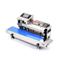 Machine de scellage par impression jet d'encre, scelleuse automatique continue pour sacs en plastique, emballage alimentaire avec fonction d'impression de date