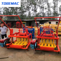 Machine mobile de fabrication de blocs d'argile diesel, machine à briques d'argile à ponte d'œufs, prix
