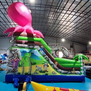 Đa chơi bạch tuộc tấn công Inflatable tàu cướp biển Combo bouncy chơi Land - Product Image 3