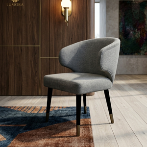 Silla de Comedor Ergonómica Moderna Leander con Estructura de Madera Maciza y Diseño Estable, Diseño Simple para Sala de Estar y Bar en Casa - Product Image 2